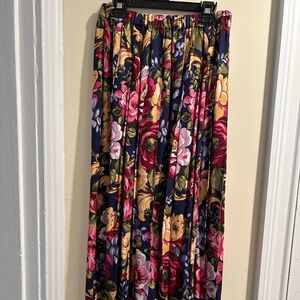 Vintage Marisa Christina Classic floral floor-length skirt